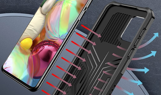 Alogy gepanzerte Schutzhülle mit Ständer für Samsung Galaxy A51 5G