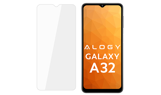 Szklo Alogie zum Telefon auf dem Samsung Galaxy A32-Bildschirm