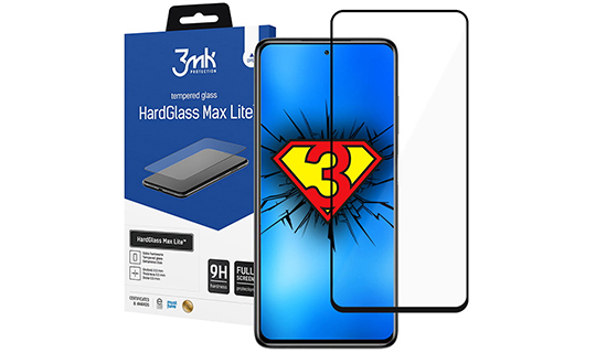 Glas für den Bildschirm 3mk HardGlass Max Lite für Xiaomi Poco F3