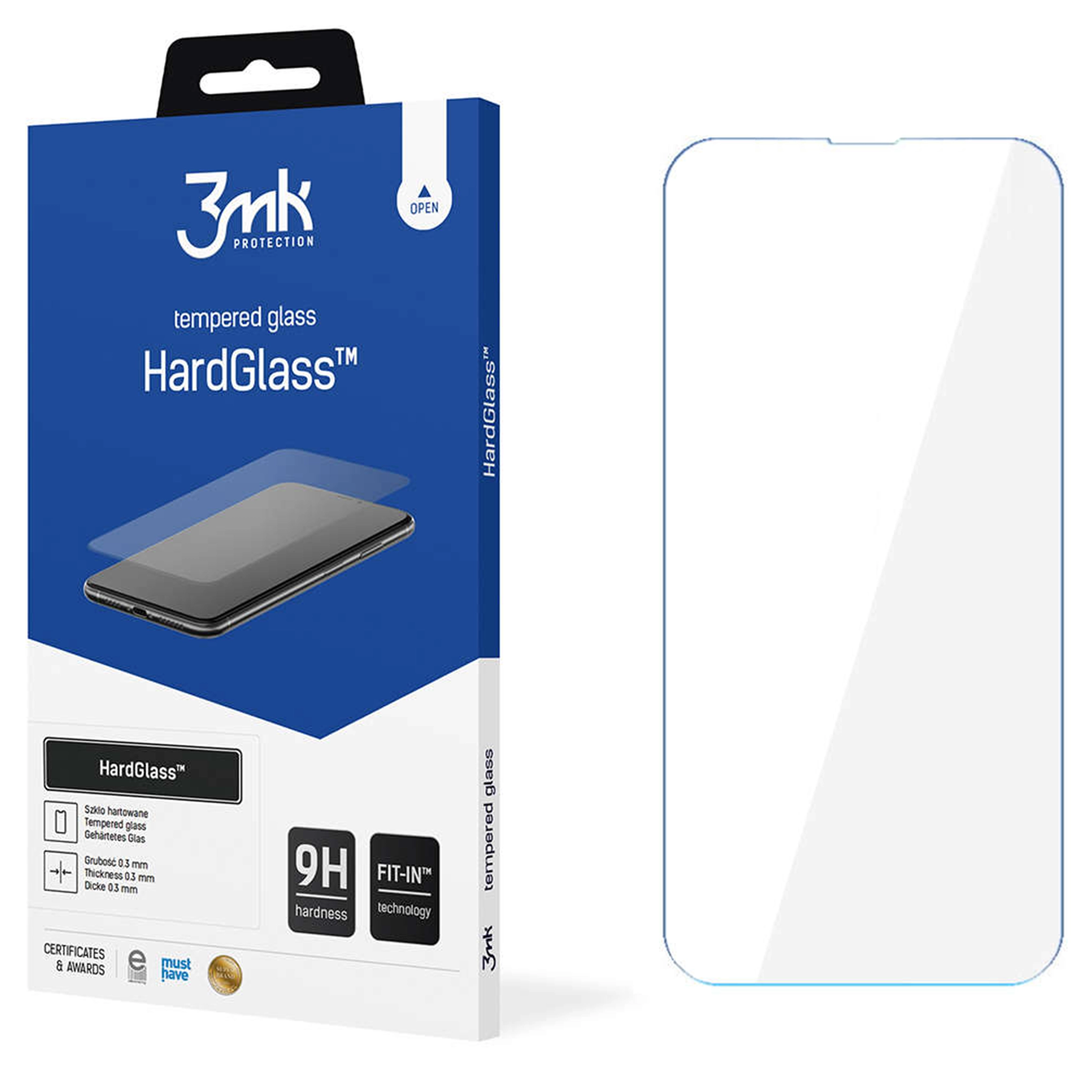 Szkło hartowane 3mk HardGlass 9H do Apple iPhone 13/ 13 Pro