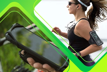 Sportowe opaski do biegania marki Alogy