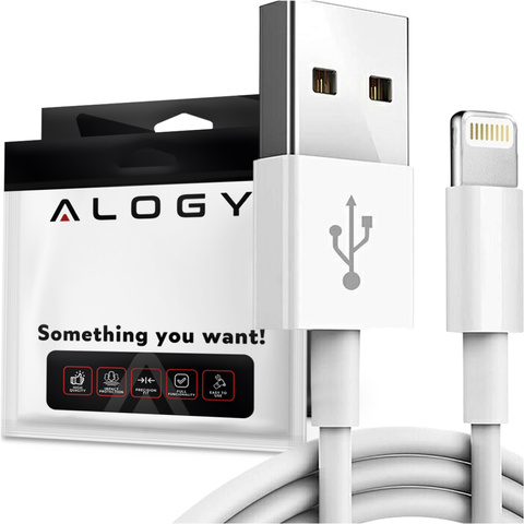 Alogy 2m Fast Charge USB zu Lightning Kabel iPhone Ladekabel 20W Weiß