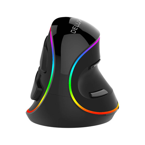 Vertikale Maus Delux M618Plus 4000DPI RGB
