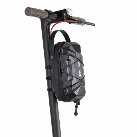 WILDMAN GD6X Plus 3L Scooter Case Rahmentasche Schwarz PU EVA