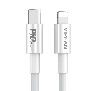 USB-C-Kabel für Lightning Vipfan P01, 3A, PD, 2m (weiß)
