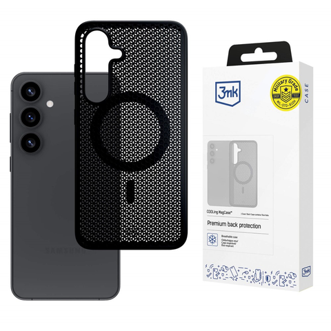 Etui für Samsung Galaxy S25 3mk COOLing MagCase MagSafe Schwarz