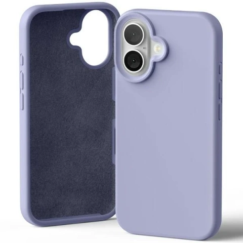 Mercury Silikonhülle für iPhone 16 6,1 Zoll Lavendel