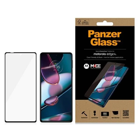 PanzerGlass Special Edition für Motorola Edge 30 Pro schwarz/schwarz 6559
