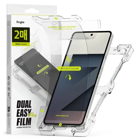 Folia Ringke Dual Easy Pro 2-Pack Galaxy Z Flip 7 Clear Wewnętrzna