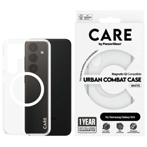 Etui do Samsung Galaxy S24 CARE von PanzerGlass Flagship QI Case Clear