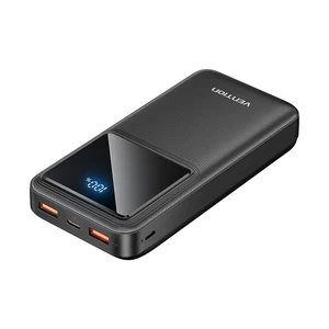 Powerbank Vention FHLB0 20000mAh, Micro-USB, USB-C, 2xUSB-A, 22,5W (schwarz)