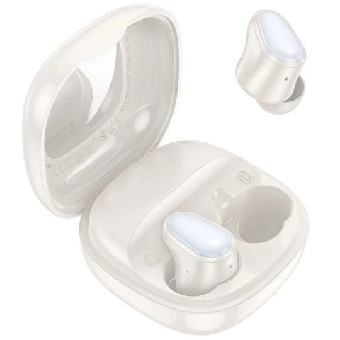 HOCO EQ13 TWS Kabellose Bluetooth-Kopfhörer – Weiß mit Ladeetui