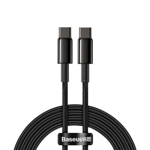 Baseus USB Typ C - USB Typ C Kabel Power Delivery Quick Charge 100 W 5A 2m schwarz (CATWJ-A01)