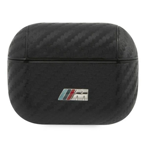 BMW Kopfhörer Schutzhülle für AirPods Pro Cover schwarz/schwarz PU Carbon M Collection