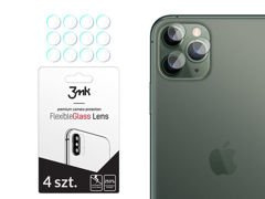 4x 3mk Flexibles Glas für die Kamera Apple iPhone 11 Pro Max Objektiv
