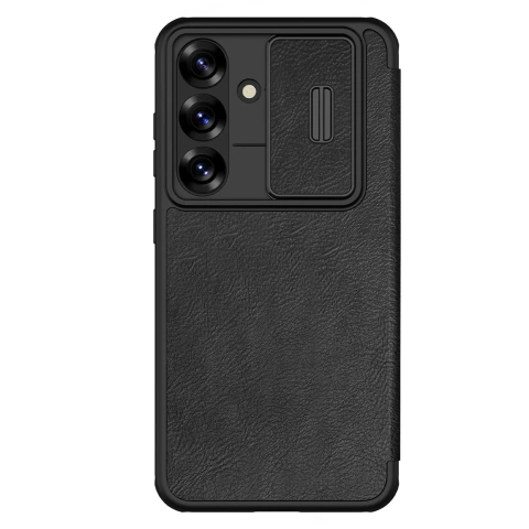 Hülle für Samsung Galaxy S25 Nillkin Qin Pro Schwarz mit Flip