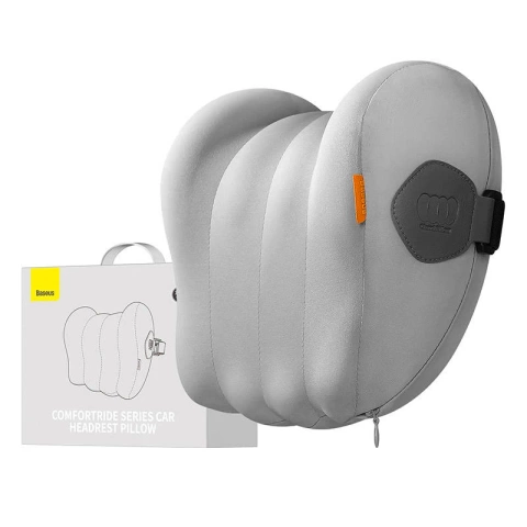 Baseus Comfort Ride zusätzliches Auto-Kopfstützenkissen (grau)