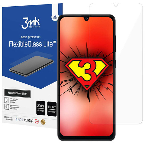 Bruchsicheres 3mk Flexible Glass Lite Hybridglas für Samsung Galaxy A32 4G