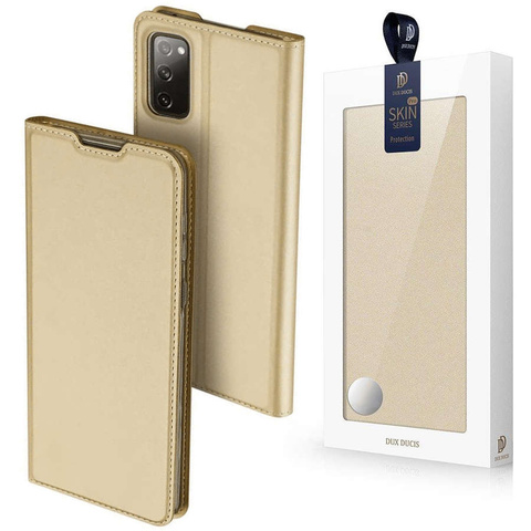 Dux Ducis Leder-Schutzhülle für Samsung Galaxy S20 FE 5G Gold