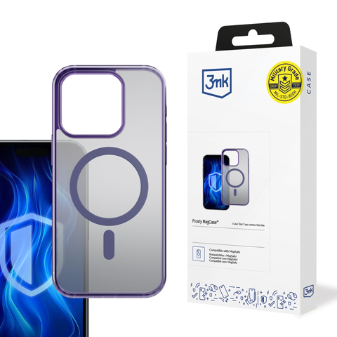 Etui für Apple iPhone 16 Pro Max 3mk Frosty MagCase Purple