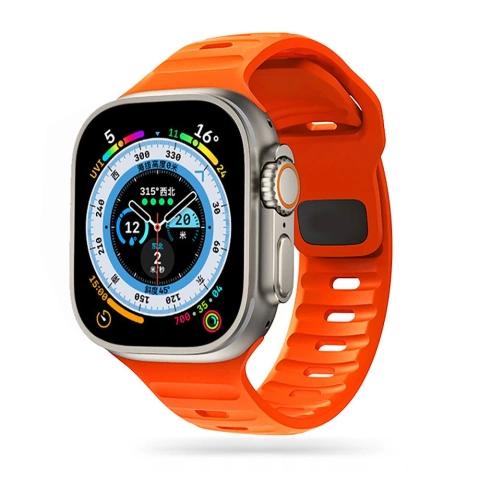 IconBand Line Sportarmband für Apple Watch 4 / 5 / 6 / 7 / 8 / SE / ULTRA (42 / 44 / 45 / 49 mm) Orange