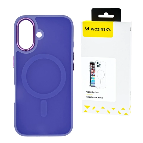Etui Wozinsky MagSafe do Samsung Galaxy S25 Magnetic Case Fioletowe