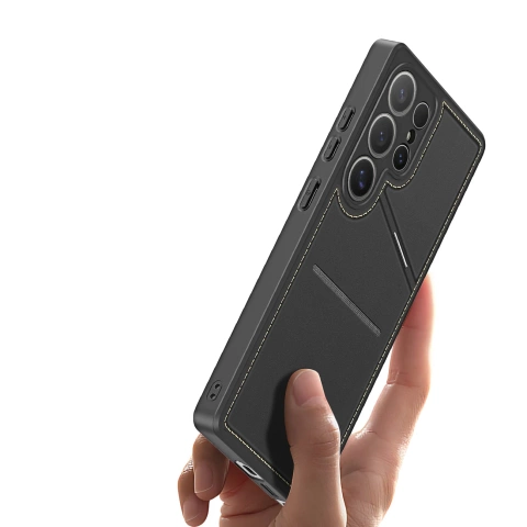 Etui Portfelowe do Samsung Galaxy S25 Ultra Dux Ducis Rafi II Czarny