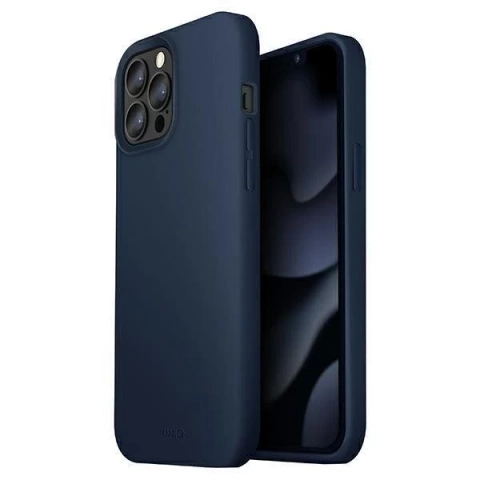 UNIQ Hülle Lino iPhone 13 Pro Max 6.7 "blau / marineblau