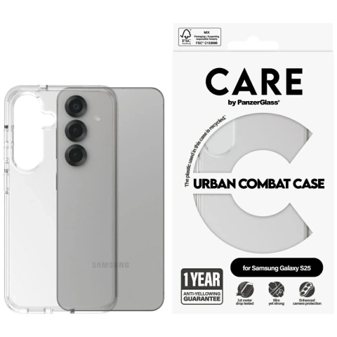Samsung Galaxy S25 CARE von PanzerGlass Flagship Case Transparent