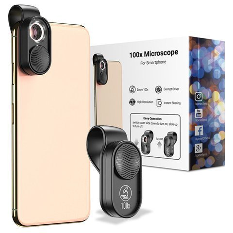 Apexel APL-MS01 100-fach Zoomobjektiv für Telefon-LED