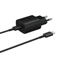 Samsung Ladegerät 25W EP-TA800EBE USB-C Kabel EP-DA705BBE Schwarz
