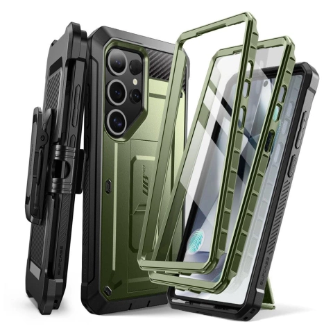 Etui für Samsung Galaxy S25 Ultra Supcase Unicorn Beetle Pro 2er-Set Gold