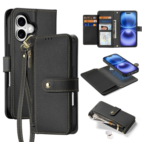 iPhone 16 Dux Ducis Lawa MagSafe Wallet Case – Schwarz