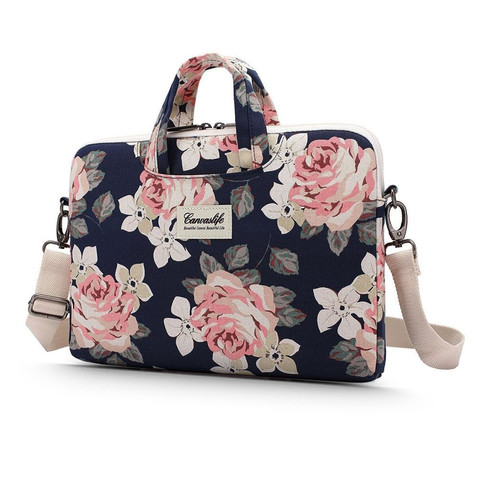 Torba Canvaslife Aktentasche für Laptop Macbook 15-16 Navy Rose