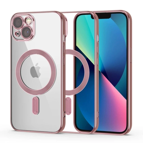 Ochronne Ring MagShine Case für MagSafe für iPhone 13 Rose Gold