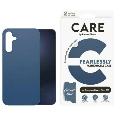 Samsung Galaxy A16 Hülle | A16 5G CARE von PanzerGlass® Modische Hülle Blau