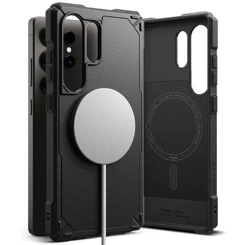 Etui für Samsung Galaxy S25 Ultra Schwarz Ringke Rugged Gear Magnetic MagSafe