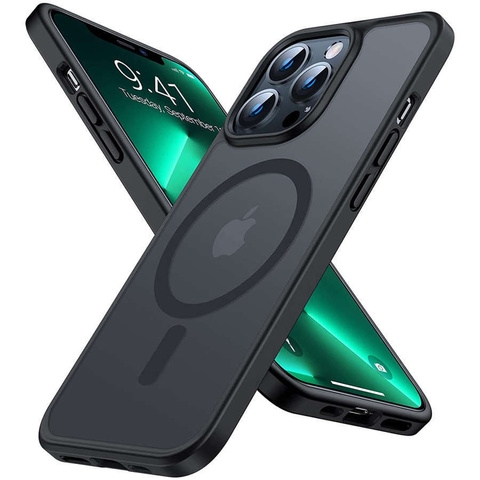 Etui MagMat MagSafe für Apple iPhone 13 Pro Mattschwarz