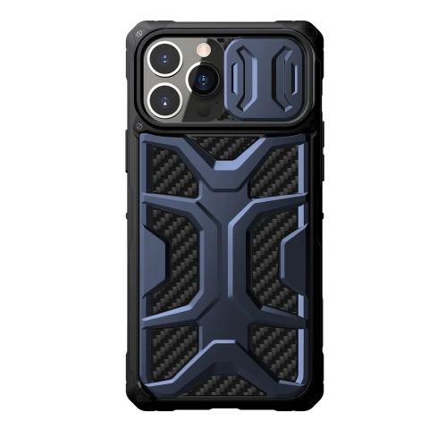 Nillkin Adventruer Case Hülle für iPhone 13 Pro gepanzerte Hülle mit Kameraabdeckung blau