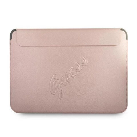 Guess Sleeve GUCS13PUSASPI 13 "pink / pink Saffiano Script