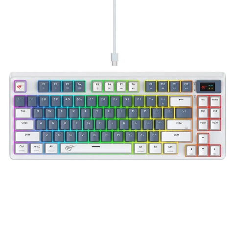 Havit KB884L mechanische Gaming-Tastatur, weiß