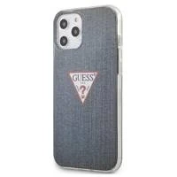 Guess GUHCP12LPCUJULDB iPhone 12 Pro Max 6,7 &quot;marineblau / dunkelblau Hardcase Jeans Collection