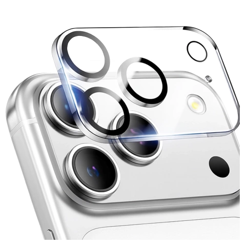 2x Kameralinsenglas für Apple iPhone 16 Pro / 16 Pro Max Alogy Lens Protector Pro Transparent