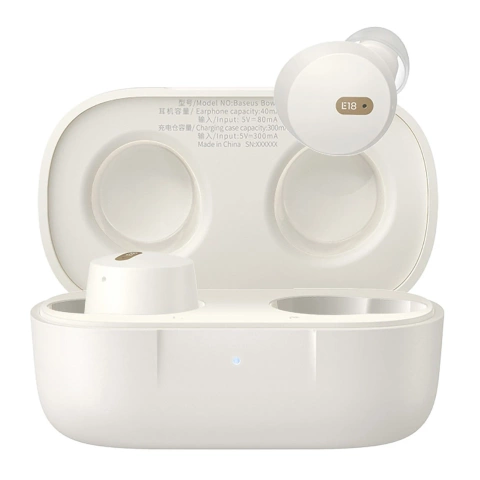 Baseus Bowie E18 kabellose TWS ENC IPX4 Kopfhörer – weiß