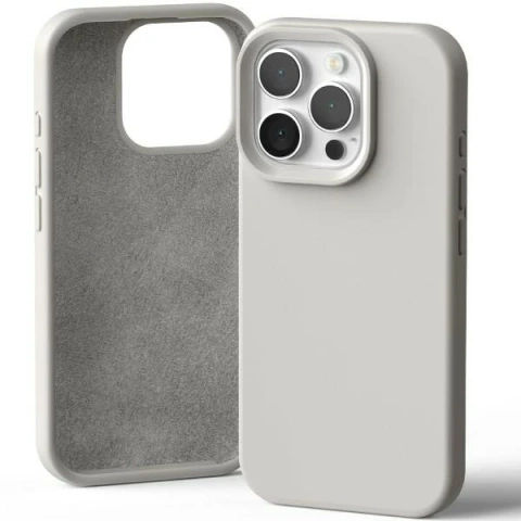 Mercury Silikonhülle für iPhone 16 Pro 6,3" Stone