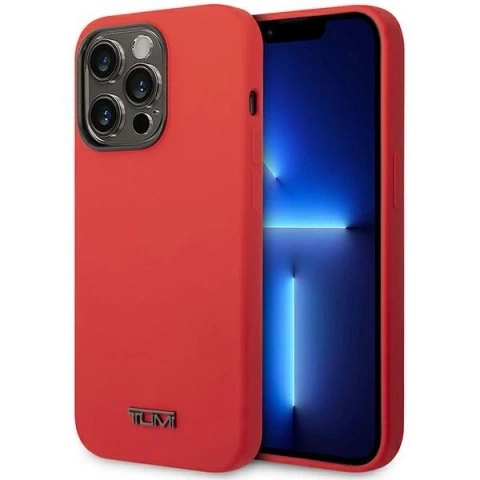 Tumi Liquid Silicone Hardcase für iPhone 14 Pro Max rot/rot