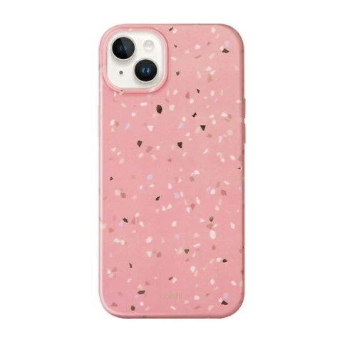 UNIQ Coehl Terrazzo Handyhülle für Apple iPhone 14 Plus 6.7" Rosa/Korallenrosa