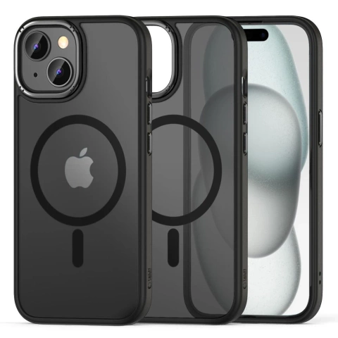Etui Magmat „2“ Magsafe für Apple iPhone 15 Mattschwarz