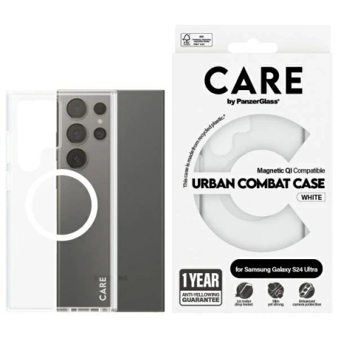 Etui do Samsung Galaxy S24 Ultra CARE by PanzerGlass Flagship QI Case Transparent
