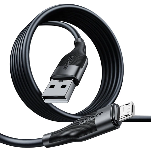 Joyroom USB-Kabel - Micro-USB zum Laden / Datenübertragung 3A 1m schwarz (S-1030M12)
